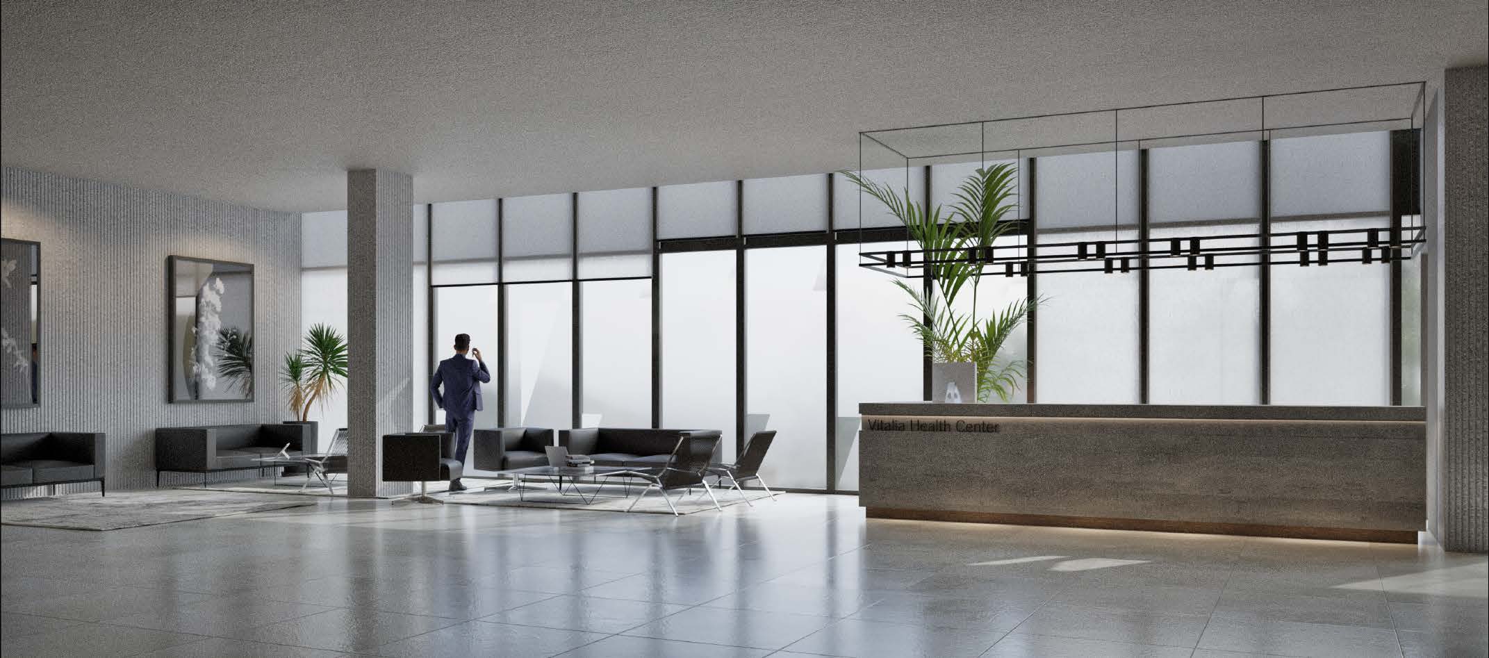 Clínica Vitalia lobby interior
